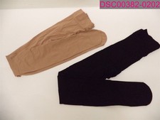 Stain on Nude Pair-2 Pair Velvety Soft Opaque Stockings Black-Nude Free Size