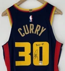 Stephen Curry "4000 3’s" Signed Warriors Nike ADV NBA Authentic Jersey USASM BAS