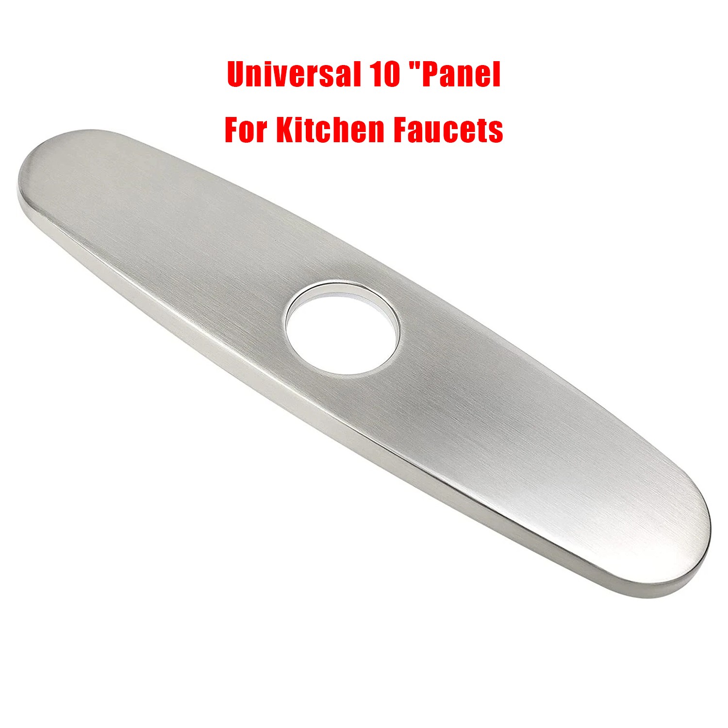10" Kitchen Faucet Plate Sink Hole Cover Deck Plate Escutcheon Nicke/Black 1X