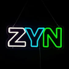 Z.Y.N Neon Signs for Wall Decor Neon Lights for Bedroom Led Business Signs Su...
