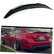Rear Trunk Lip Spoiler Painted Highkick Duckbill PSM Style Wing Fit for 