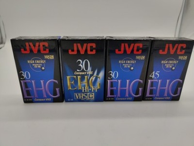JVC, VHSC, EHG, Hi-Fi, 30 und 45 min, Kassetten, Mini VHS, Neu, New, Ungeöffnet 