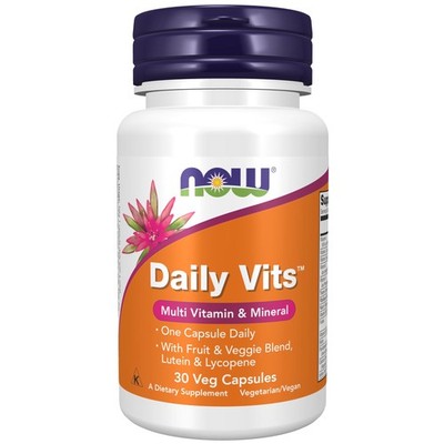 NOW Foods Supplements, Daily Vits with 30 Count (Pack of 1), Beige W/Speckles