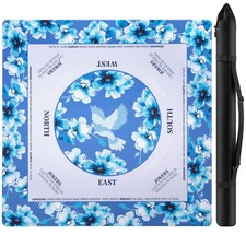 Xmoiqer Mahjong Mat for Table 31.5x31.5Inch,Anti-Slip, 33x33x0.08 inches