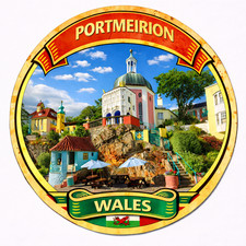 Portmeirion Wales  Decorative Vinyl Sticker A0111