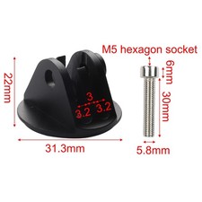 Action Camera Holder for Garmin Bike Computer Bike Stem Top Cap Mount M6 L30mm