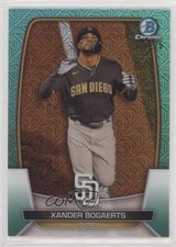 2023 Bowman Mega Box Chrome Aqua Mojo Refractor /225 Xander Bogaerts #7 0y1a