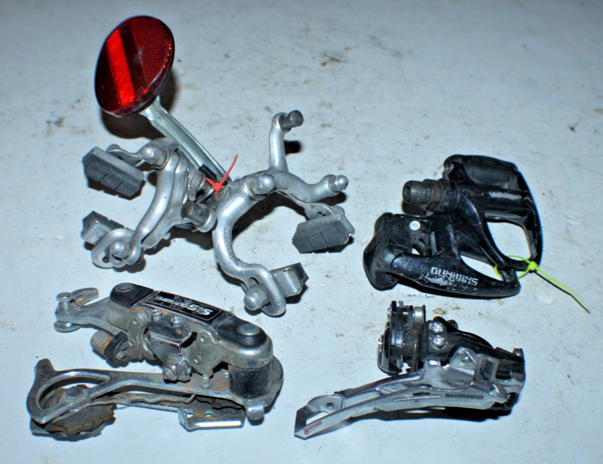 Shimano DiaCompe Groupset Front Rear Derailleurs Long Reach Brakes  Pedals