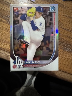 2025 Bowman Roki Sasaki Red RC Rookie Refractor Los Angeles