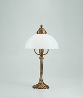 Tischleuchte Berliner Messing Glas Jugendstil E27 44 Cm Schlafzimmer Tischlampe