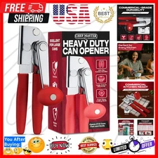 Commercial Can Opener Heavy Duty - Manual Hand Crank for Large Cans with Anti...