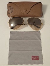 RAY BAN PILOTENBRILLE 62□14 GROSSES KUPFER/GOLDFARBENES GESTELL BRAUNE GLÄSER🇬🇧