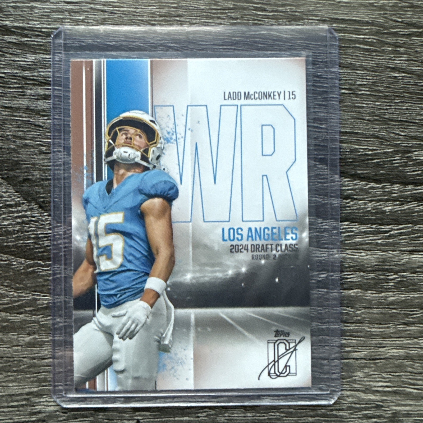 #135 2024 Topps Signature Class Bronze \ Ladd McConkey RC Chargers