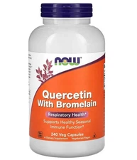 NOW Foods, Quercetin with Bromelain, 240 Veg Capsules