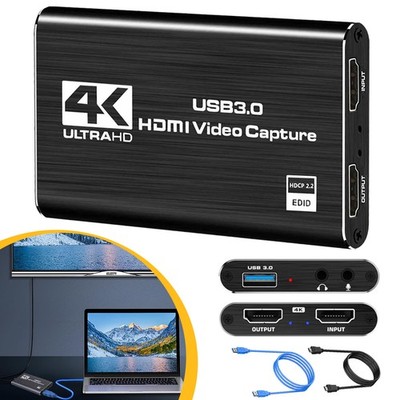 USB Game Capture Card 4K HDMI Audio Video Capture Karte HDMI Videoaufnahmekarte