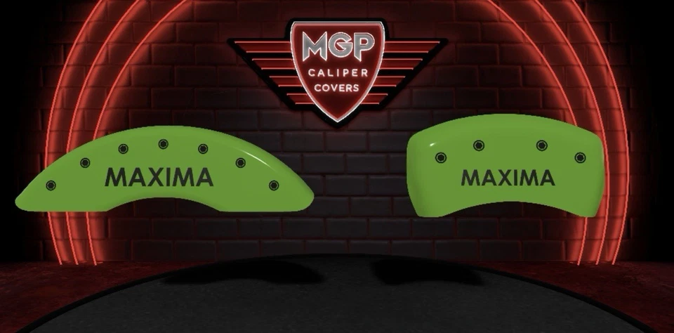 Cubiertas de pinza de freno personalizadas verde lima para Nissan Máxima 2009-2023 Foto 4 de 4