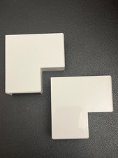 3 ~ 38 x 25mm PVCu Mini Trunking Flat Square Angle pack of 3