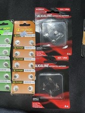 Lot of Watch Batteries   Duracell N  AG1 AG4 LR621 LR66   Mixed Pack Lot