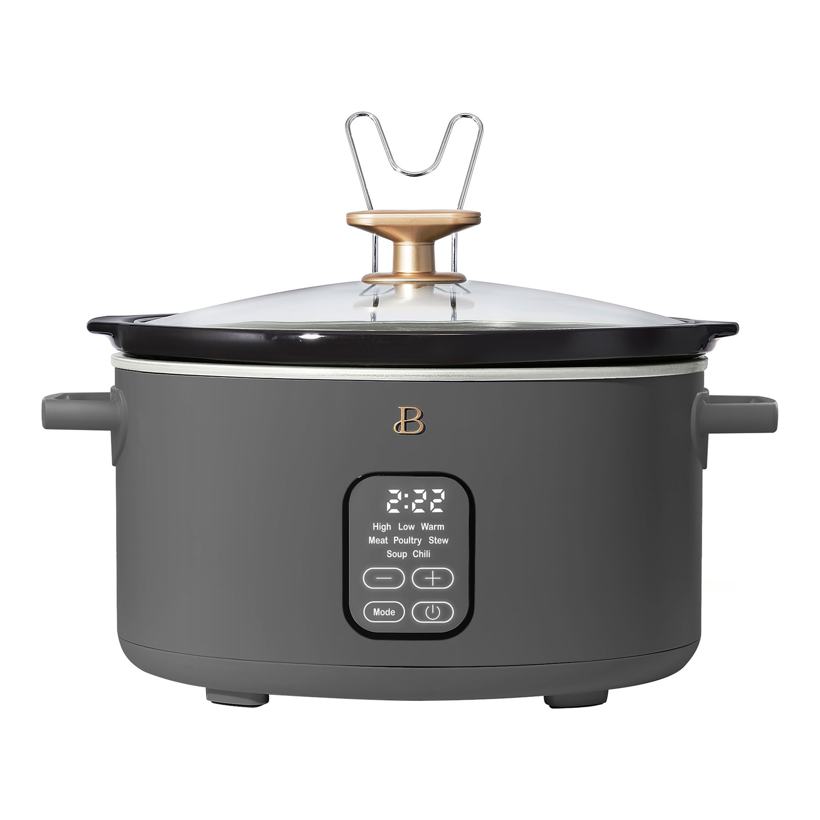 Beautiful 6 Qt Programmable Slow Cooker Oyster Grey