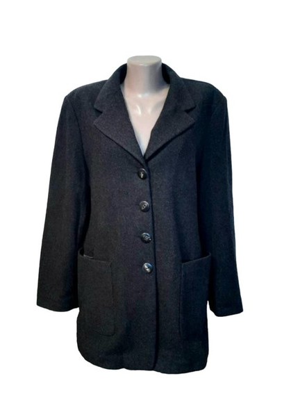 Women Escada Blazer Brown Cashmere 40 / L / 48