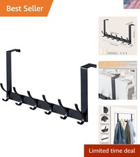 Over The Door Hooks, Sturdy Door Hanger, Towel Rack Towel Hooks for Bathroom ...