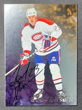 1998-99 Be a Player #71 Turner Stevenson Auto Montreal Canadiens