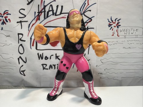 WWF Bret Hit Man Hart HASBRO SERIES 4 PURPLE HEART...