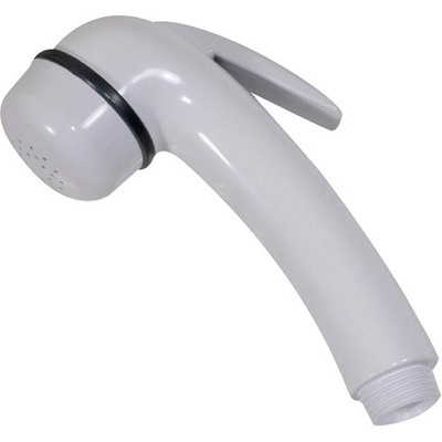 Scandvik 14004P Euro Shower Handle Straight - White 14004P UPC 786142140049