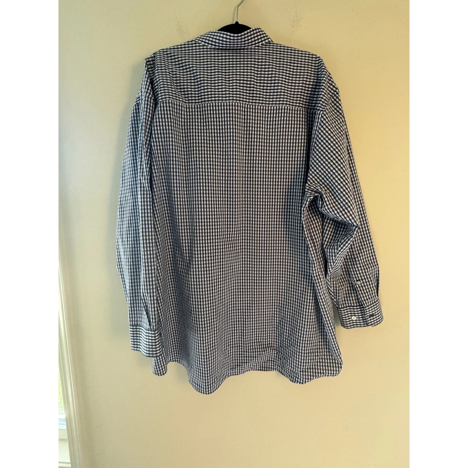 Cutter & Buck Mens Kentucky Wildcat Gingham Button Down Shirt Size 2XB/2XT - Image 4 of 4