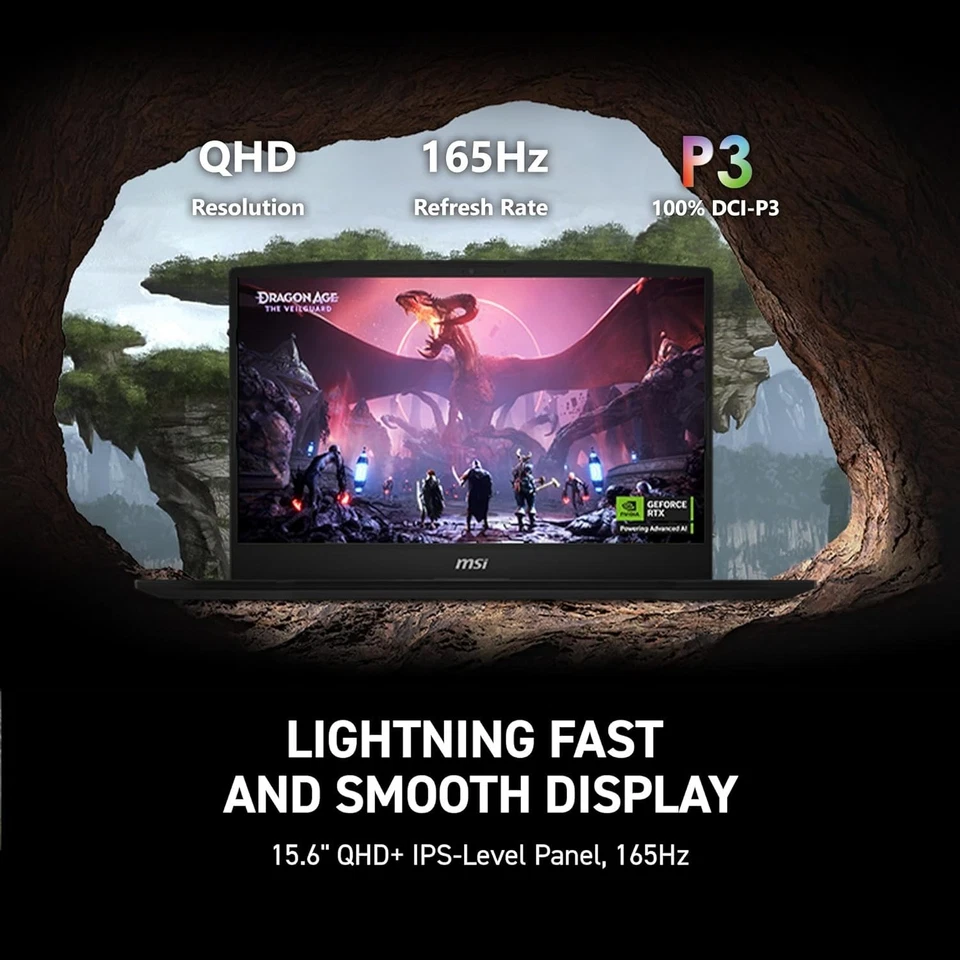 MSI Katana 15 HX 15.6” 165Hz QHD+ Gaming Laptop: Intel Core i9 B14WGK-016US NEW - Image 4 of 4