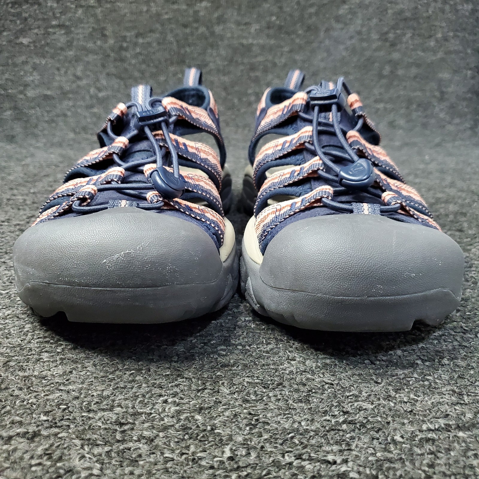 Sandali Keen donna US 9 5 EU 40 blu navy rosa alba Newport H2 slip on 1023967