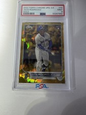2022 Topps Chrome Update Sapphire  Rookie Julio Rodriguez Gold /50 #44 psa 9  