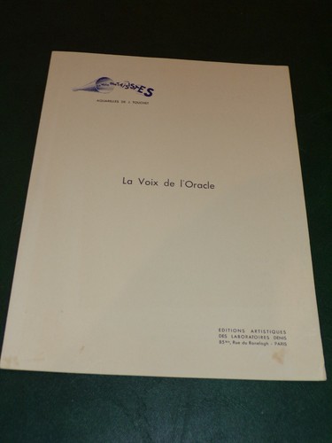 AQUARELL - J. TOUCHET - DIE STIMME DES ORAKELS.GLOTTYL - LABORATORIUM DENIS - Bild 3 von 3