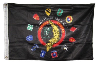 2X3 Vietnam Veteran Our Cause Was Just Flag 3'x5' Veteran PREMIUM USA SELLER