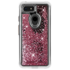 CaseMate Waterfall Case for Google Pixel 3 Rose Gold Pink Glitter Beads NEW