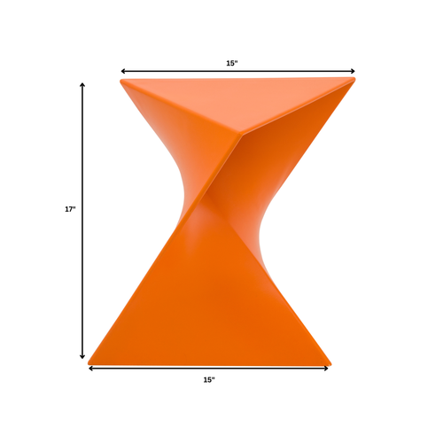 LeisureMod Triangular Side End Table in ABS Plastic Lightweight Accent Table - Picture 58 of 78