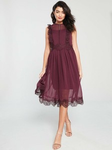 ted baker frill lace midi dress
