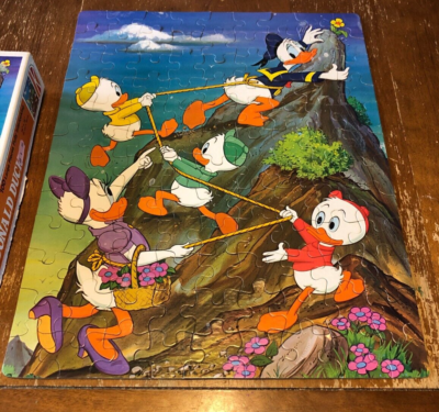VINTAGE 1980 Whitman Walt Disney DONALD DUCK DAISY & NEPHEWS