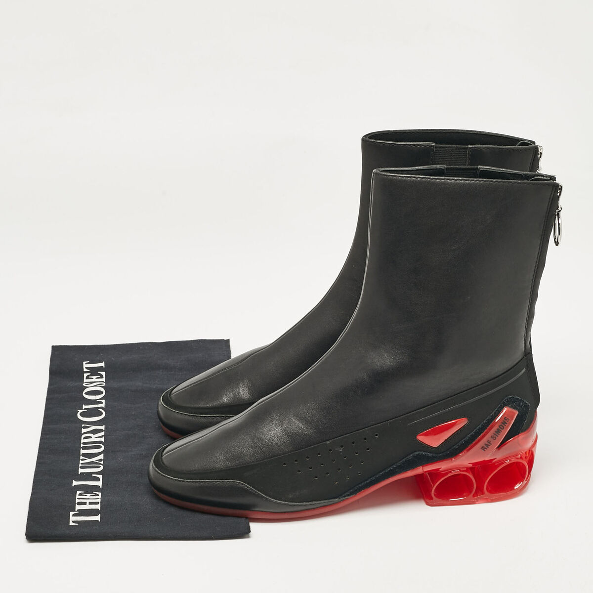 Raf Simons Black Leather Ankle Length Boots Size 41 | eBay Raf Simons Black Leather Ankle Length Boots Size 41 | eBay