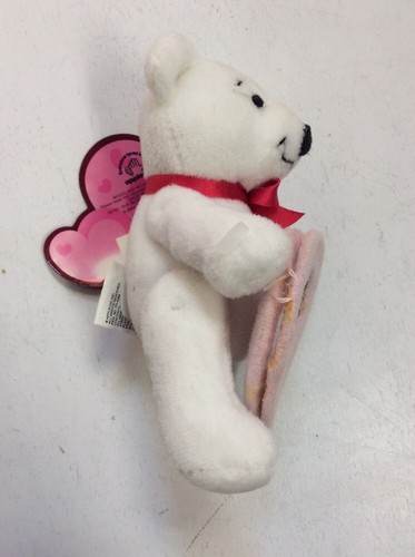 Mini Marco de Imagen Dakin Valentines Bear Corazón Blanco Suave Rosa En Forma de Corazón - Imagen 7 de 12