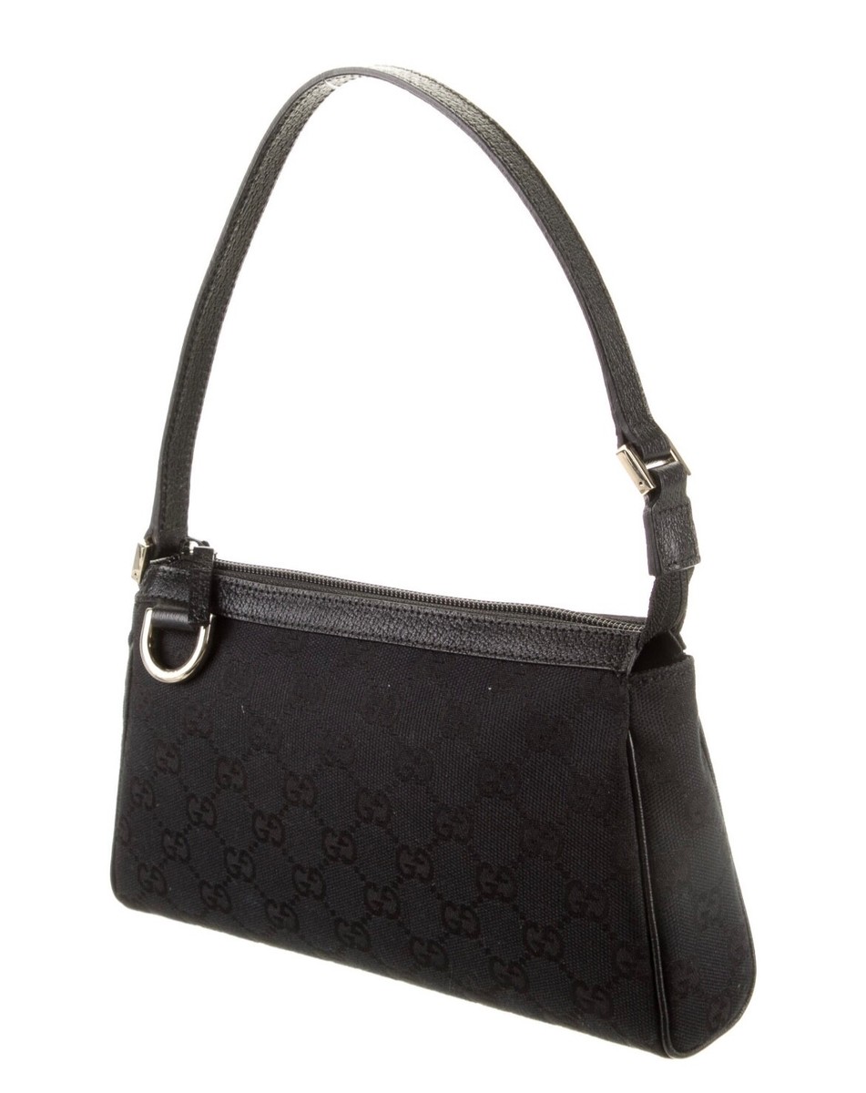 GUCCI GGキャンバス ブラック black GG canvas Gucci bag authentic preowned | eBay