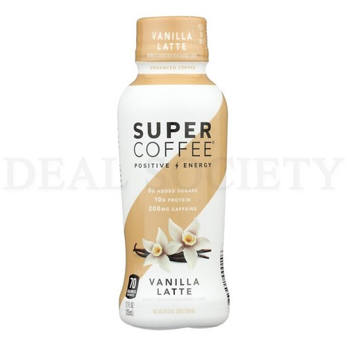 Kitu Super Coffee Protein With MCT Oil Vanilla Latte 12oz Lot of 12 - Picture 2 of 3