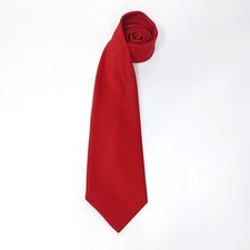 Vintage Men's Wide Necktie - Kipper - Textured Red - 54" x 4.25" - EUC