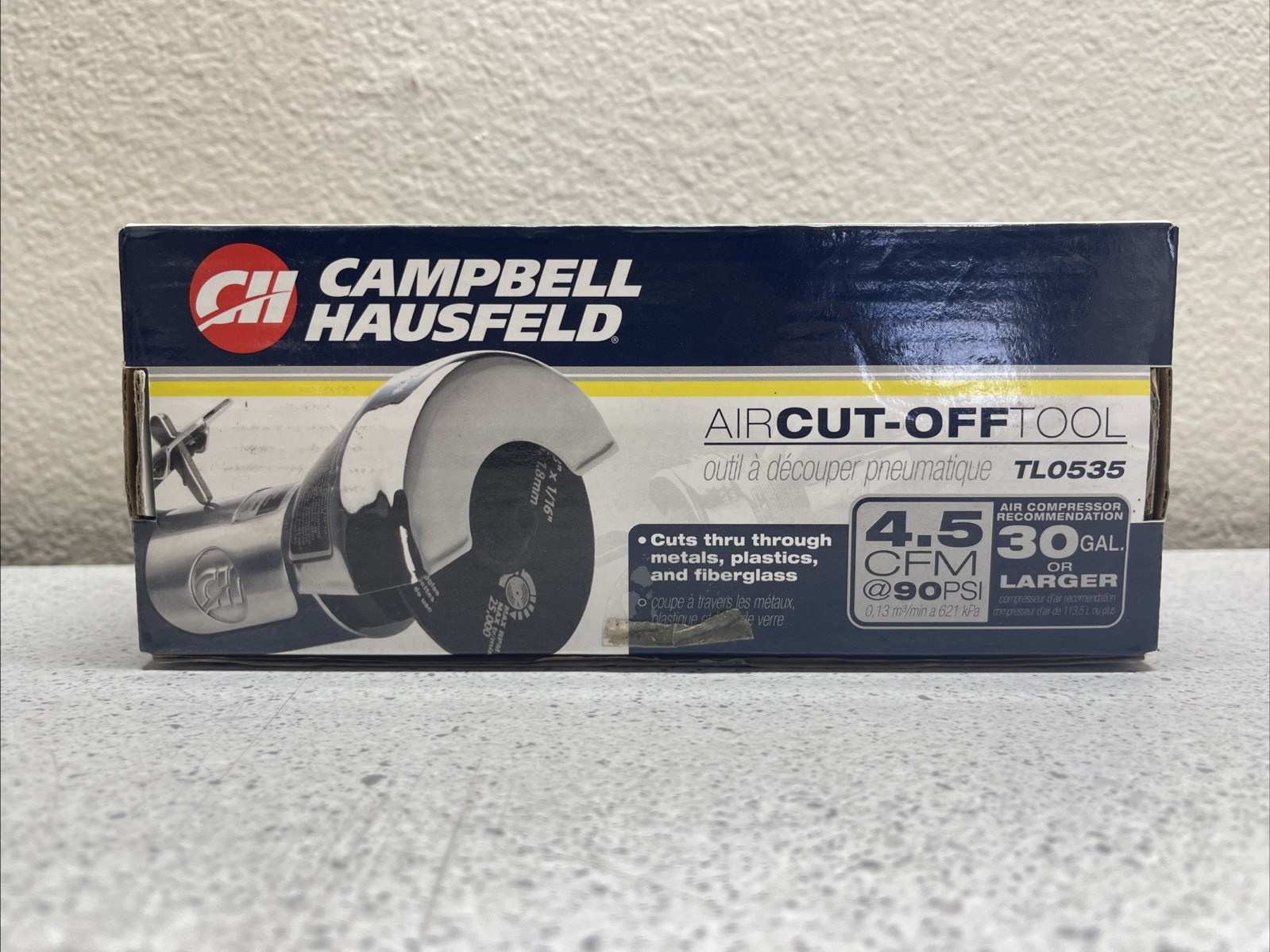 CAMPBELL HAUSFELD AIR CUT-OFF TOOL TL0535 90 PSI 30 GAL OR L