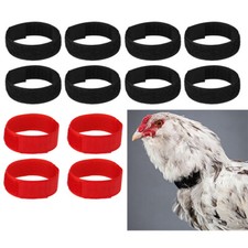 12x No Crow Collar for Roosters No Crowing Noise Free Belt Poultry Supplies