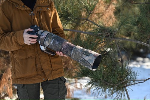 ROLANPRO Lente Camuflada Abrigo para Canon RF 200-800mm F6.3-9 IS USM Cubierta Impermeable - Imagen 10 de 21