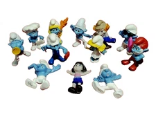 SMURFS 2011, 2013 Peyo McDonald's  Figurines 3" H Lot of 12