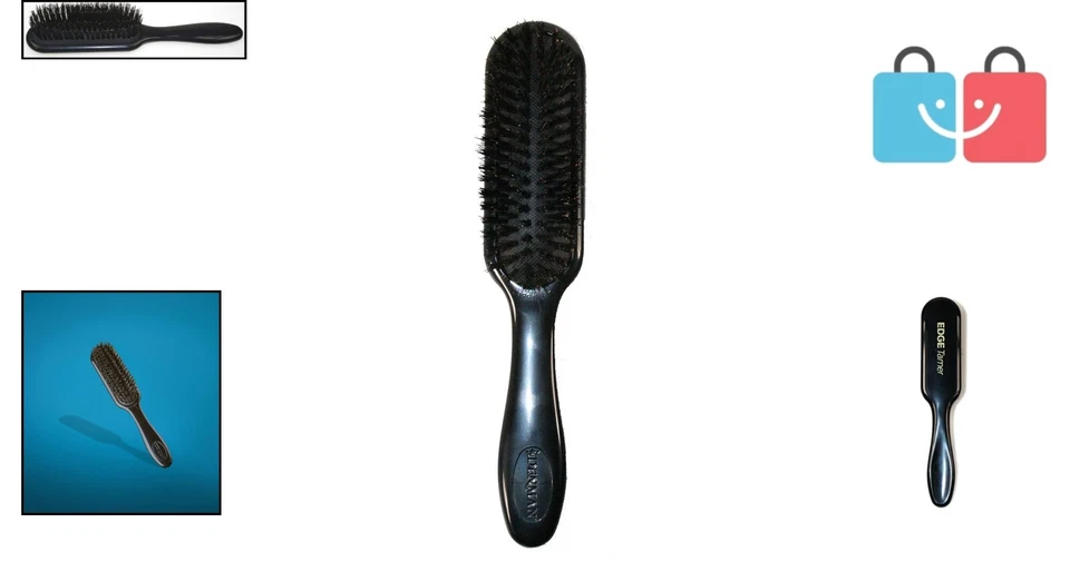 Domador de bordes de cerdas de jabalí - Cepillo de acabado elegante para domar el frizz y las moscas Foto 2 de 4