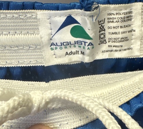Augusta Mesh Athletic Shorts Royal Adult Med AA4-4 - Picture 3 of 4