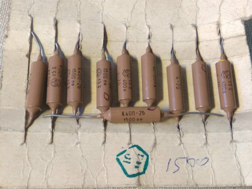 K40P-2 0.015-0.022-0.047 uF 400V PIO Paper-in-Oil Audio Capacitors, NOS ,Tested - Picture 37 of 45